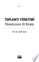 TOPLANTI YÖNETİMİ - Yöneticinin El Kitabı kitap kapağı
