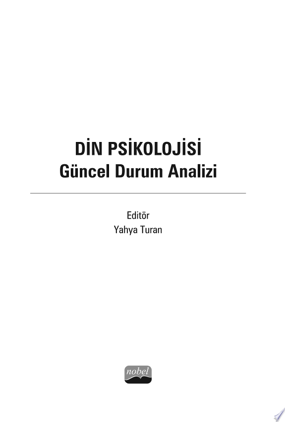 DİN PSİKOLOJİSİ - Güncel Durum Analizi kitap kapağı