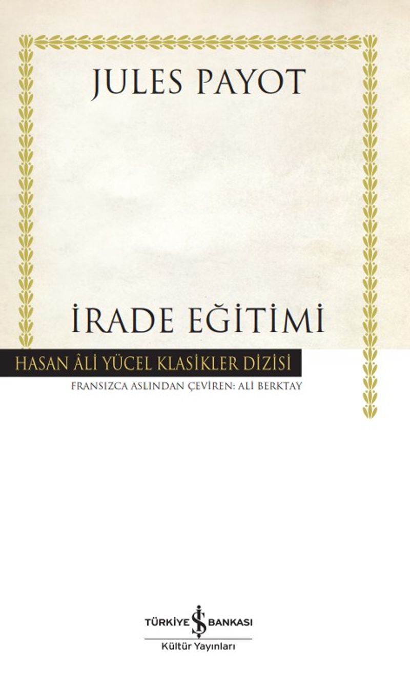 İrade Eğitimi - Ciltli kitap kapağı