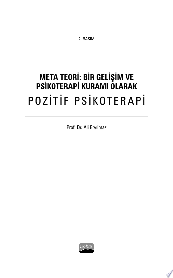 Meta Teori: Bir Gelişim ve Psikoterapi Kuramı Olarak POZİTİF PSİKOTERAPİ kitap kapağı
