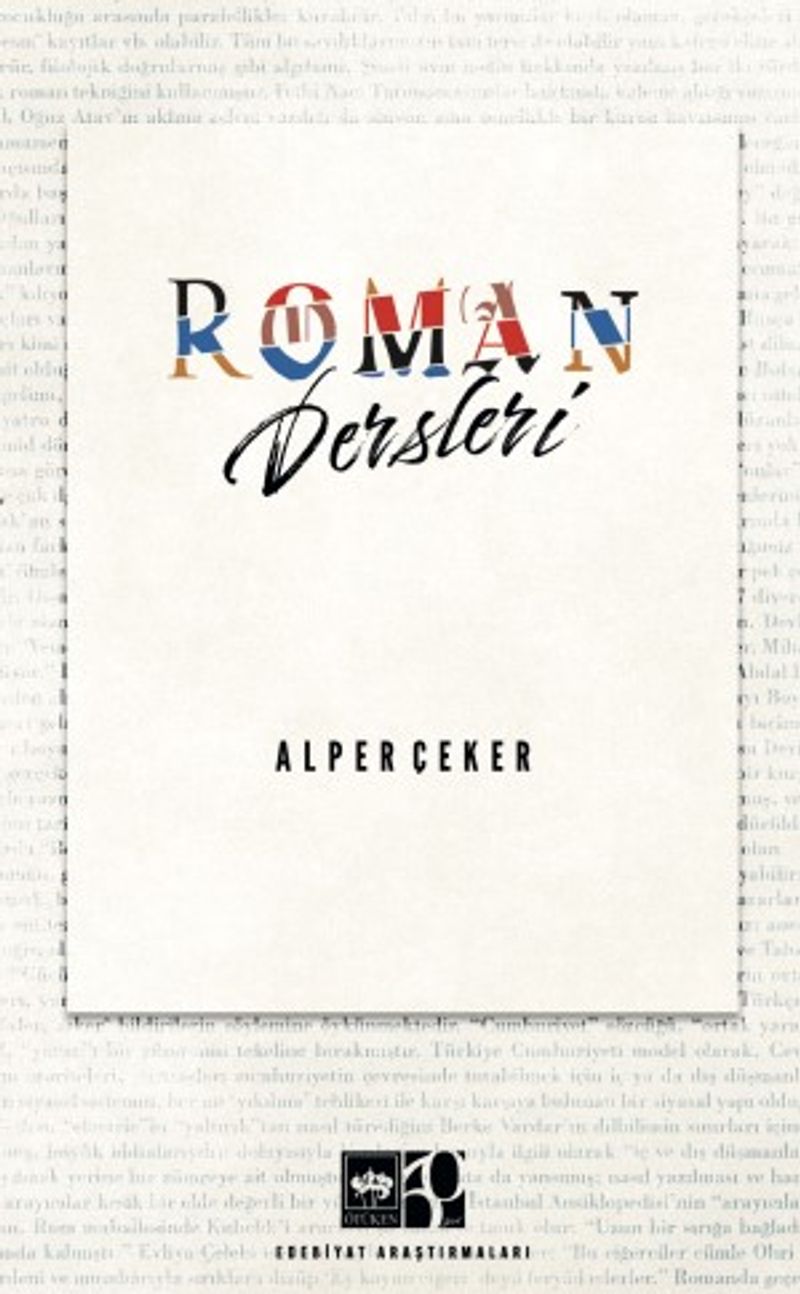 Roman Dersleri kitap kapağı