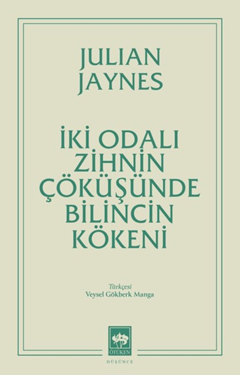 İki Odalı Zihnin Çöküşünde Bilincin Kökeni kitap kapağı