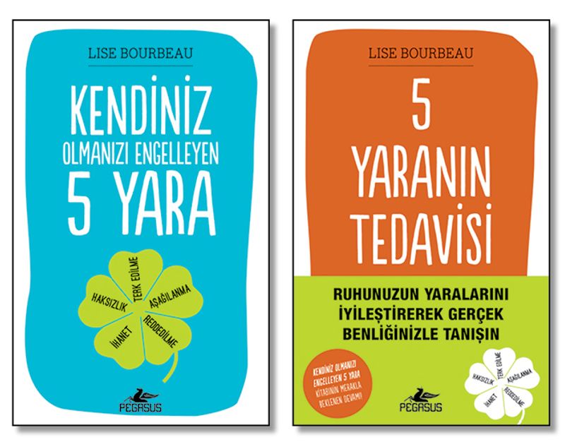Kendiniz Olmanızı Engelleyen 5 Yara Ve 5 Yaranın Tedavisi (2 Kitap Set) kitap kapağı