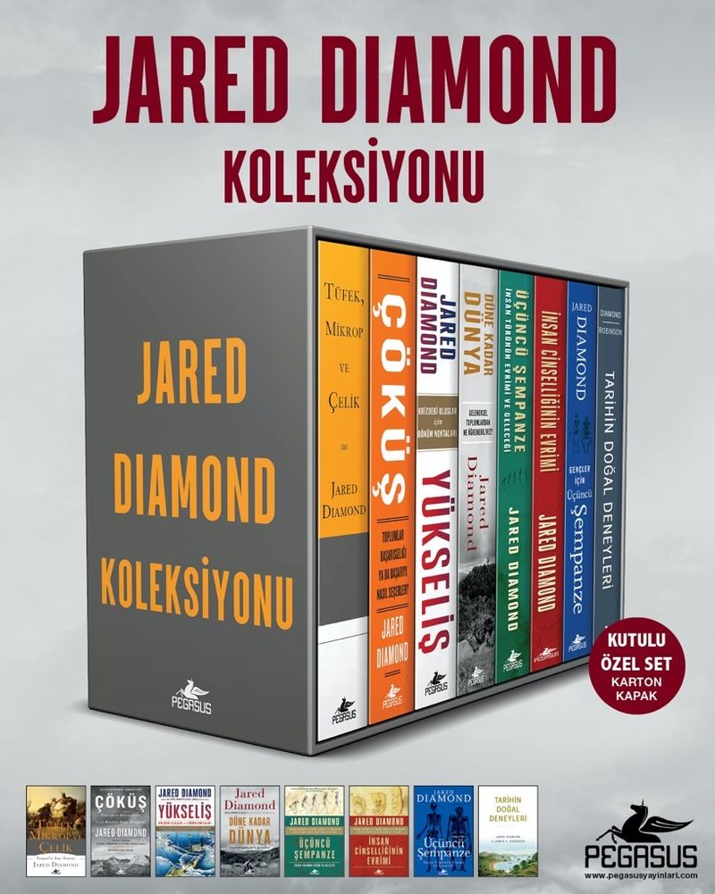 Jared Diamond Koleksiyonu Kutulu Özel Set (8 Kitap) (Karton Kapak) kitap kapağı