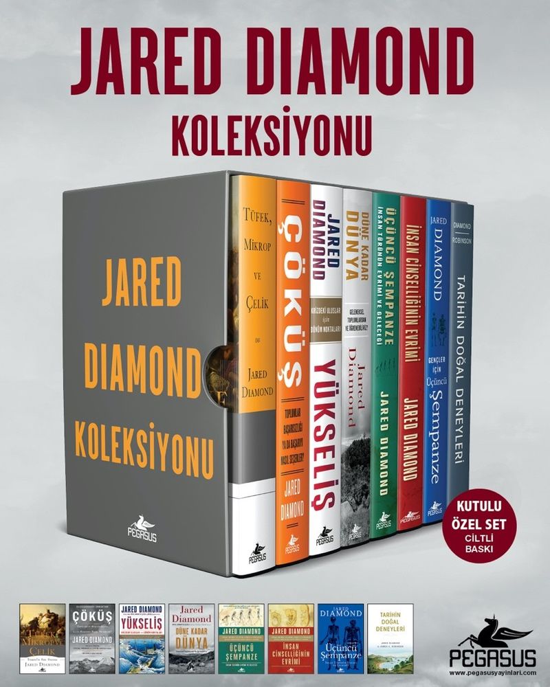 Jared Diamond Koleksiyonu Kutulu Özel Set (8 Kitap) (Ciltli) kitap kapağı