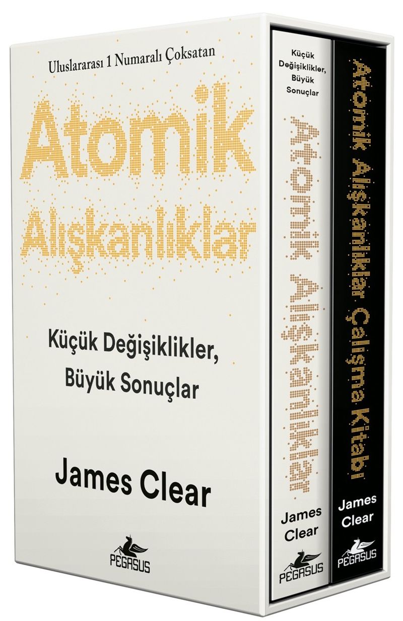 Atomik Alışkanlıklar Kutulu Özel Set: Atomik Alışkanlıklar + Atomik Alışkanlıklar Çalışma Kitabı (2 Kitap) kitap kapağı