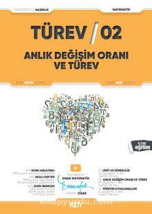 Türev 02 Anlık Değişim Oranı ve Türev kitap kapağı