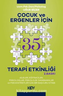 Çocuk ve Ergenler için 35 Terapi Etkinliği kitap kapağı
