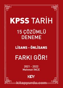KPSS 15 Çözümlü Tarih Denemesi kitap kapağı