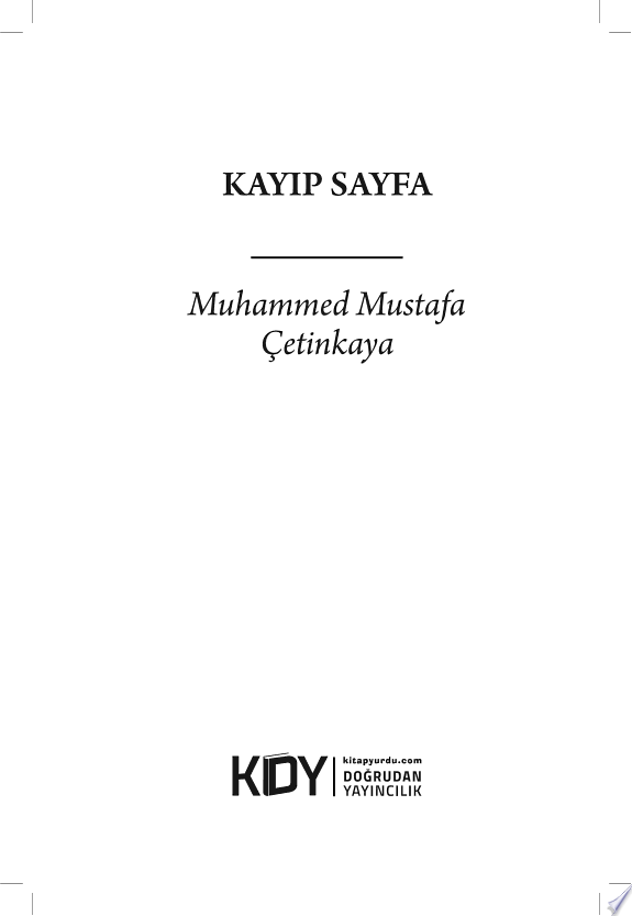Kayıp Sayfa kitap kapağı