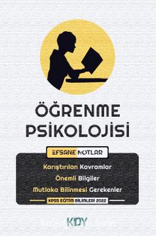 Öğrenme Psikolojisi Efsane Notlar kitap kapağı