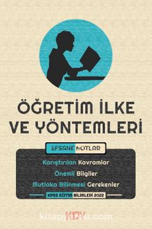 Öğretim İlke ve Yöntemleri Efsane Notlar kitap kapağı