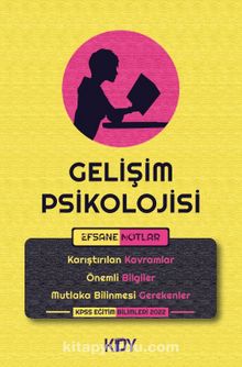 Gelişim Psikolojisi Efsane Notlar kitap kapağı