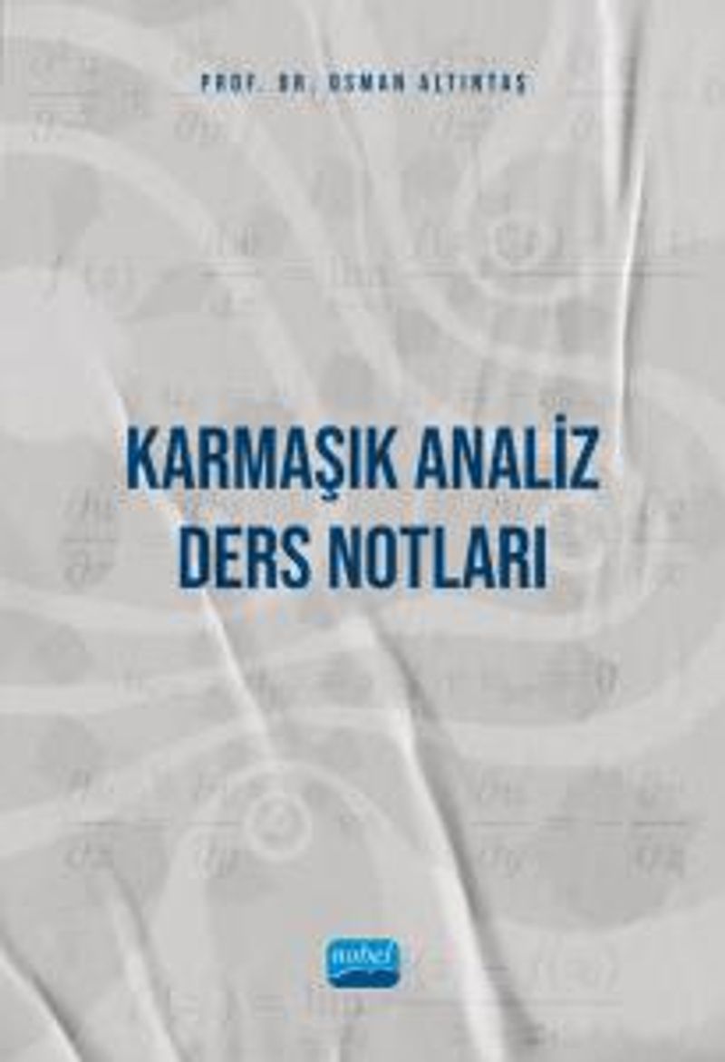 Karmaşık Analiz - Ders Notları kitap kapağı
