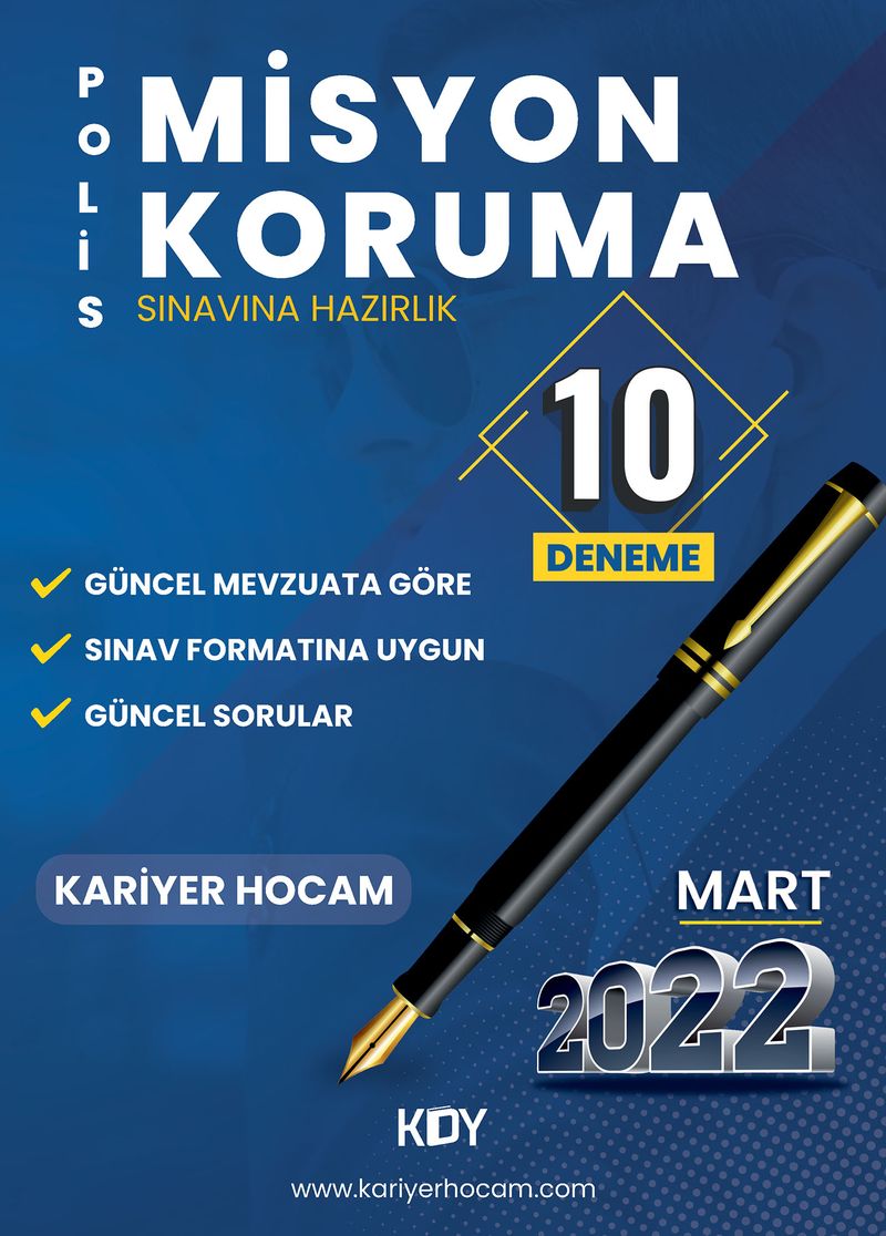 Polis Misyon Koruma Sınavına Hazırlık 10'lu Deneme kitap kapağı