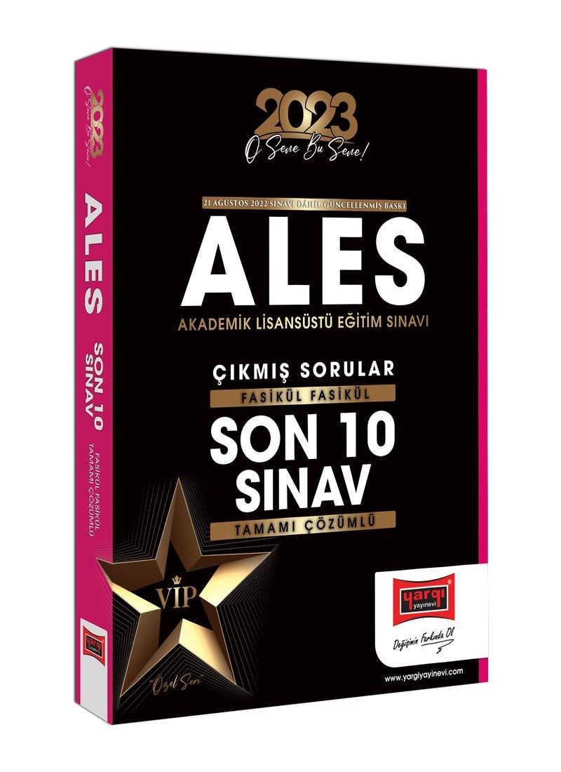 2023 ALES Fasikül Çıkmış Sorular Tamamı Çözümlü Son 10 Sınav (21 Ağustos 2022 Sınavı Dahil) kitap kapağı