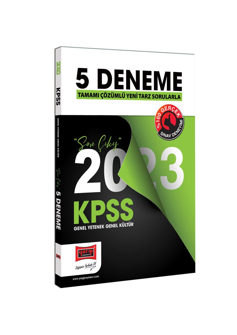 2023 KPSS Genel Kültür Genel Yetenek Tamamı Çözümlü Son Çıkış 5 Deneme Sınavı kitap kapağı