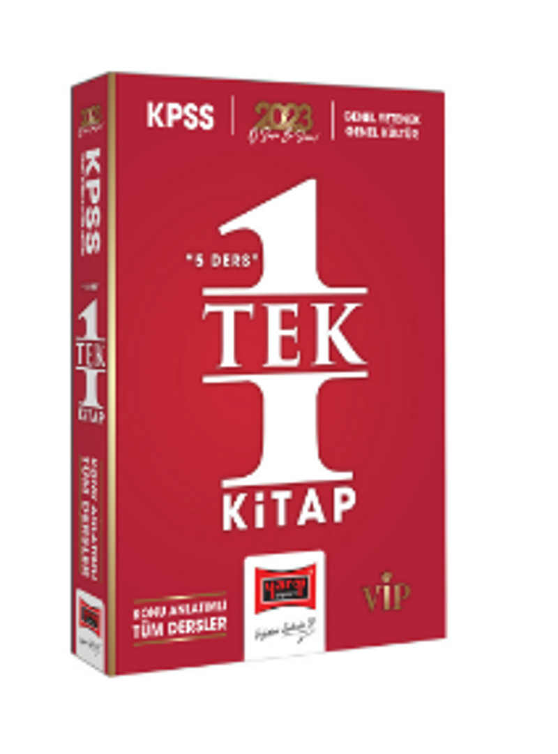 2023 KPSS GK-GY 5 Ders Tek Kitap Tüm Dersler Konu Anlatımı kitap kapağı