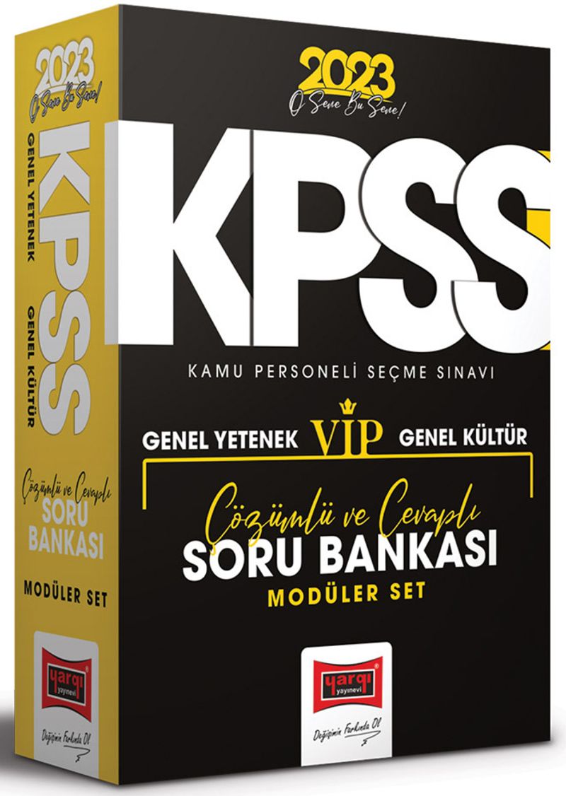 2023 KPSS Genel Yetenek Genel Kültür Tüm Dersler Tamamı Çözümlü Modüler Soru Bankası Seti kitap kapağı