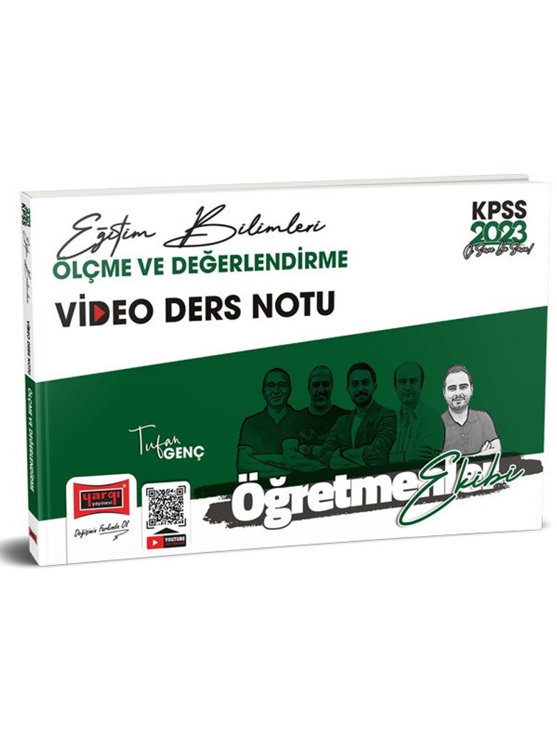 2023 KPSS Eğitim Bilimleri Öğretmenler Ekibi Ölçme ve Değerlendirme Video Ders Notları kitap kapağı