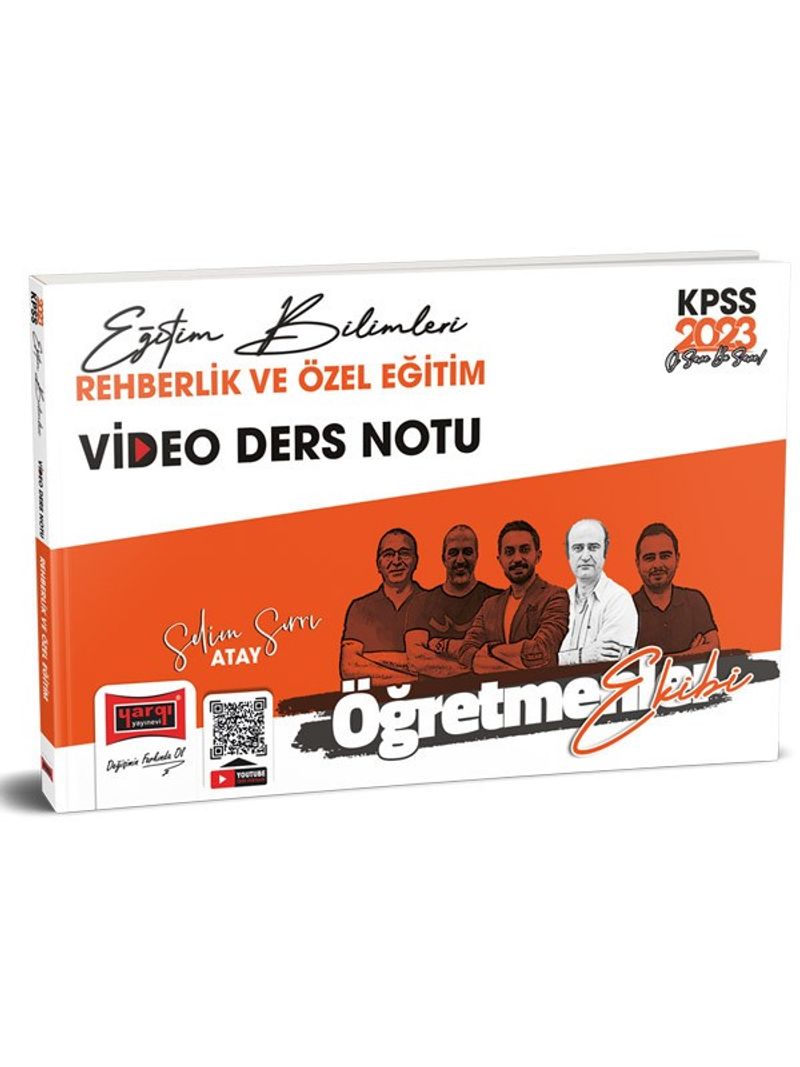 2023 KPSS Eğitim Bilimleri Öğretmenler Ekibi Rehberlik ve Özel Eğitim Video Ders Notları kitap kapağı