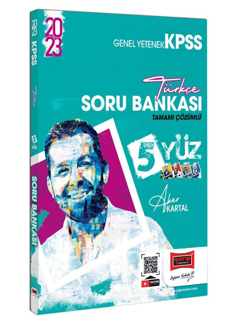 2023 KPSS 5Yüz Türkçe Tamamı Çözümlü Soru Bankası kitap kapağı