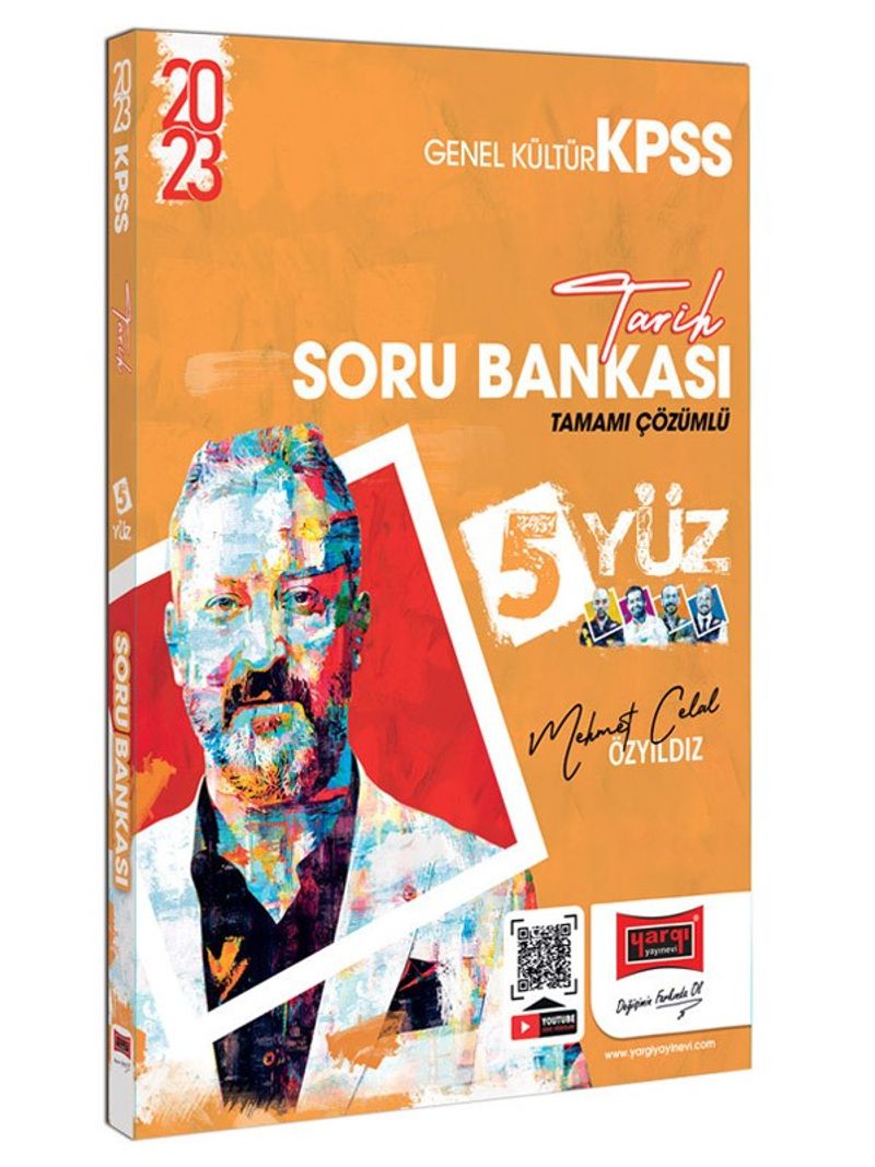 2023 KPSS 5Yüz Tarih Tamamı Çözümlü Soru Bankası kitap kapağı