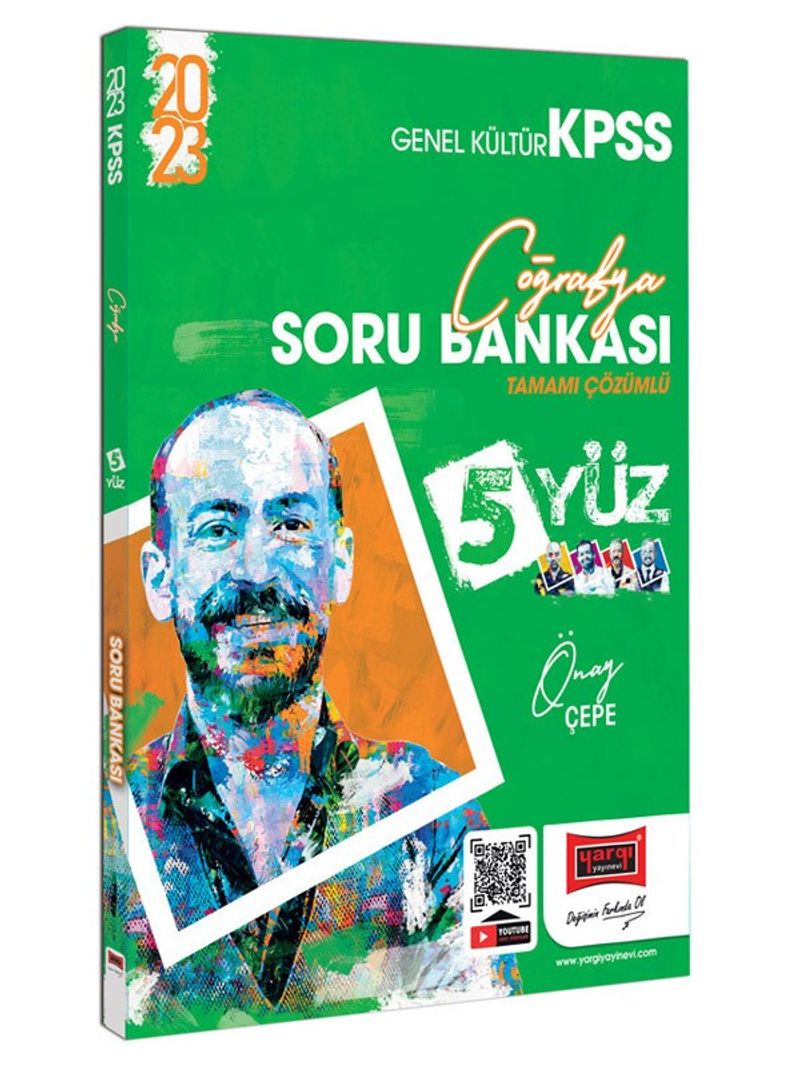 2023 KPSS 5Yüz Coğrafya Tamamı Çözümlü Soru Bankası kitap kapağı