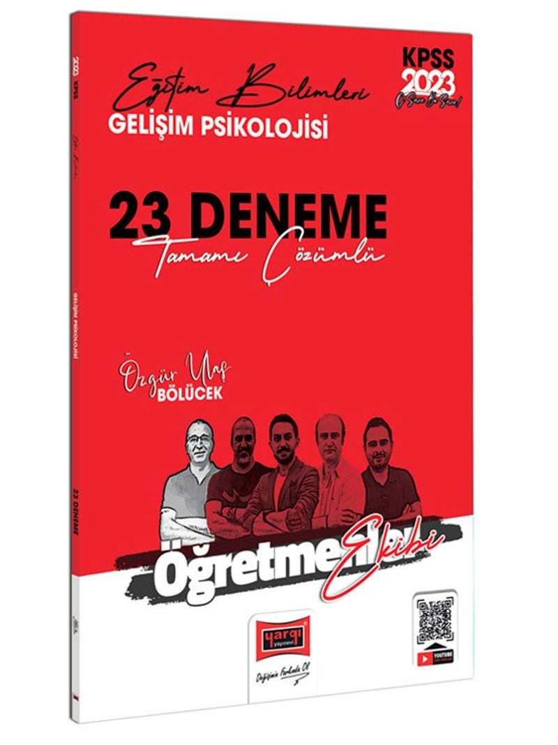 2023 KPSS Eğitim Bilimleri Öğretmenler Ekibi Gelişim Psikolojisi Tamamı Çözümlü 23 Deneme Sınavı kitap kapağı