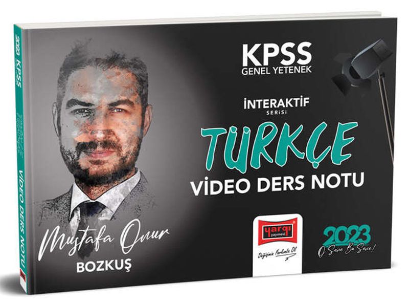 2023 KPSS Genel Yetenek İnteraktif Serisi Türkçe Video Ders Notları kitap kapağı