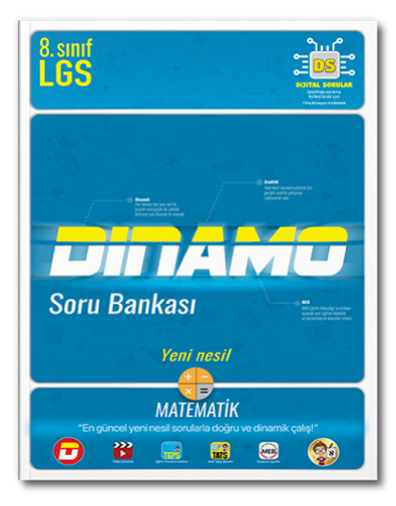 8.Sınıf Matematik Dinamo Soru Bankası kitap kapağı