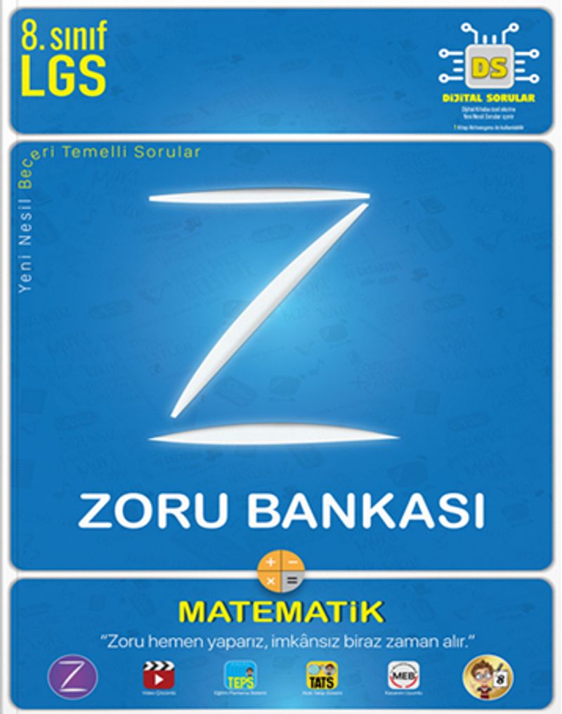 8. Sınıf Matematik Zoru Bankası kitap kapağı