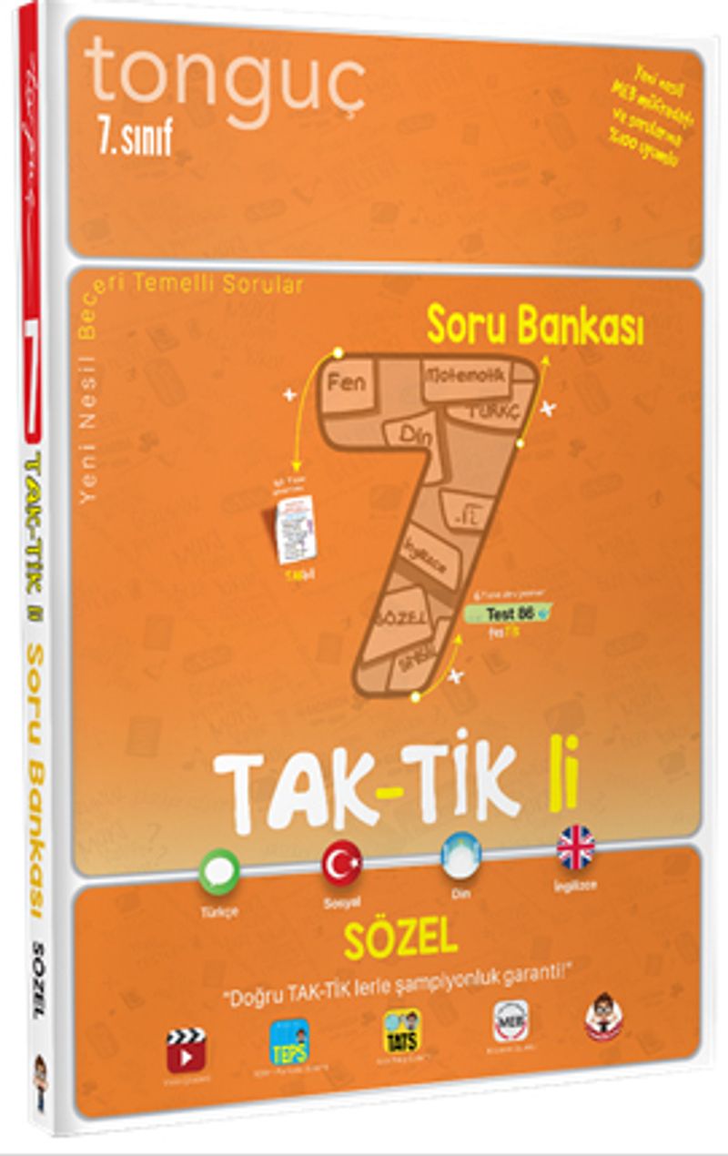 7. Sınıf Sözel Tak-Tikli Soru Bankası kitap kapağı