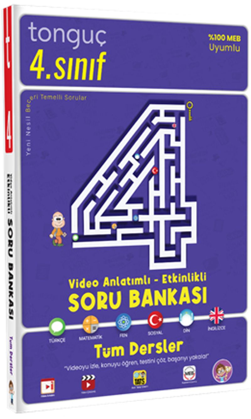4. Sınıf Tüm Dersler Video Anlatımlı - Etkinlikli Soru Bankası kitap kapağı