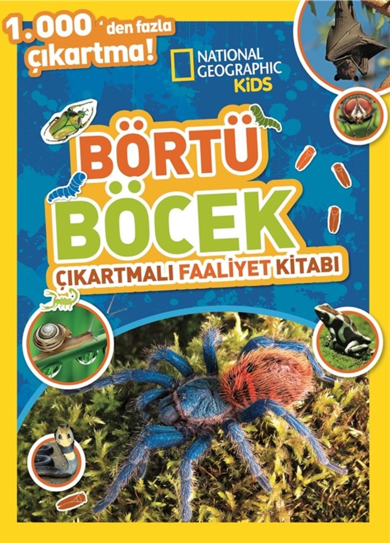 National Geographic Kids Börtü Böcek Çıkartmalı Faaliyet Kitabı kitap kapağı