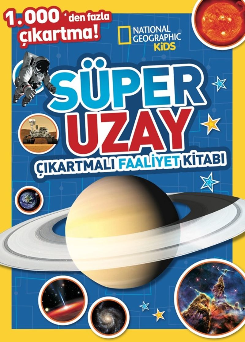 National Geographic Kids Süper Uzay Çıkartmalı Faaliyet Kitabı kitap kapağı