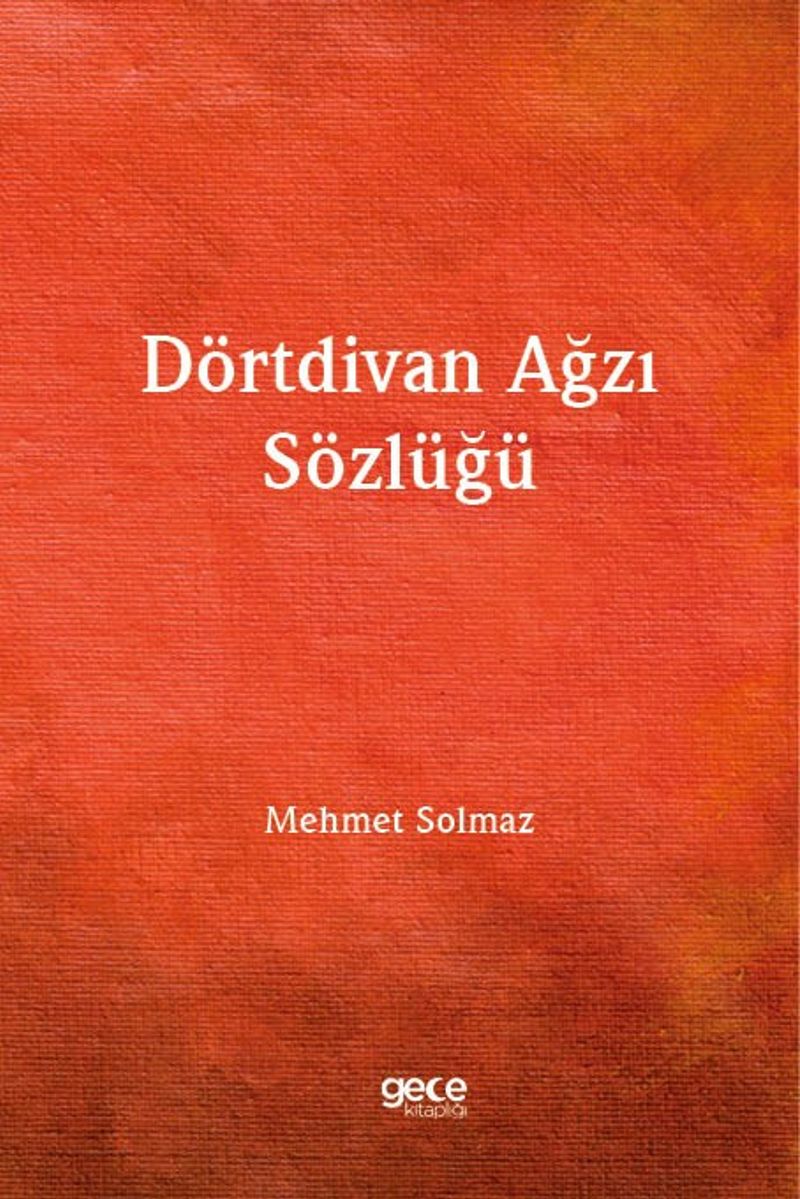 Dörtdivan Ağzı Sözlüğü kitap kapağı