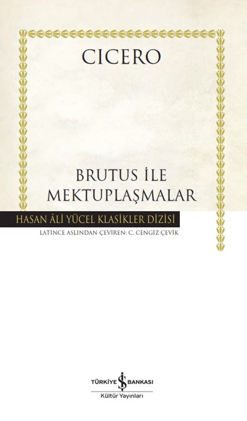 Brutus İle Mektuplaşmalar (Ciltli) kitap kapağı