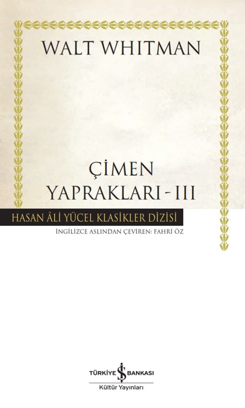 Çimen Yaprakları 3 (Ciltli) kitap kapağı