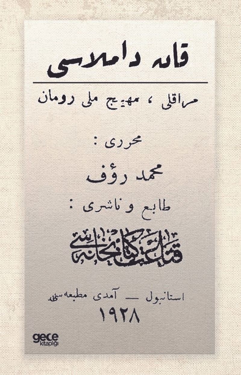 Kan Damlası Osmanlıca kitap kapağı