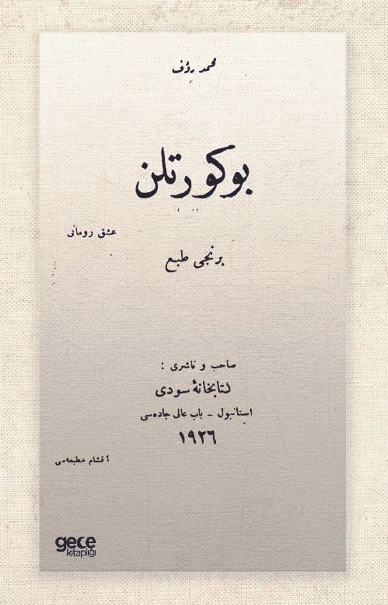 Böğürtlen Osmanlıca kitap kapağı