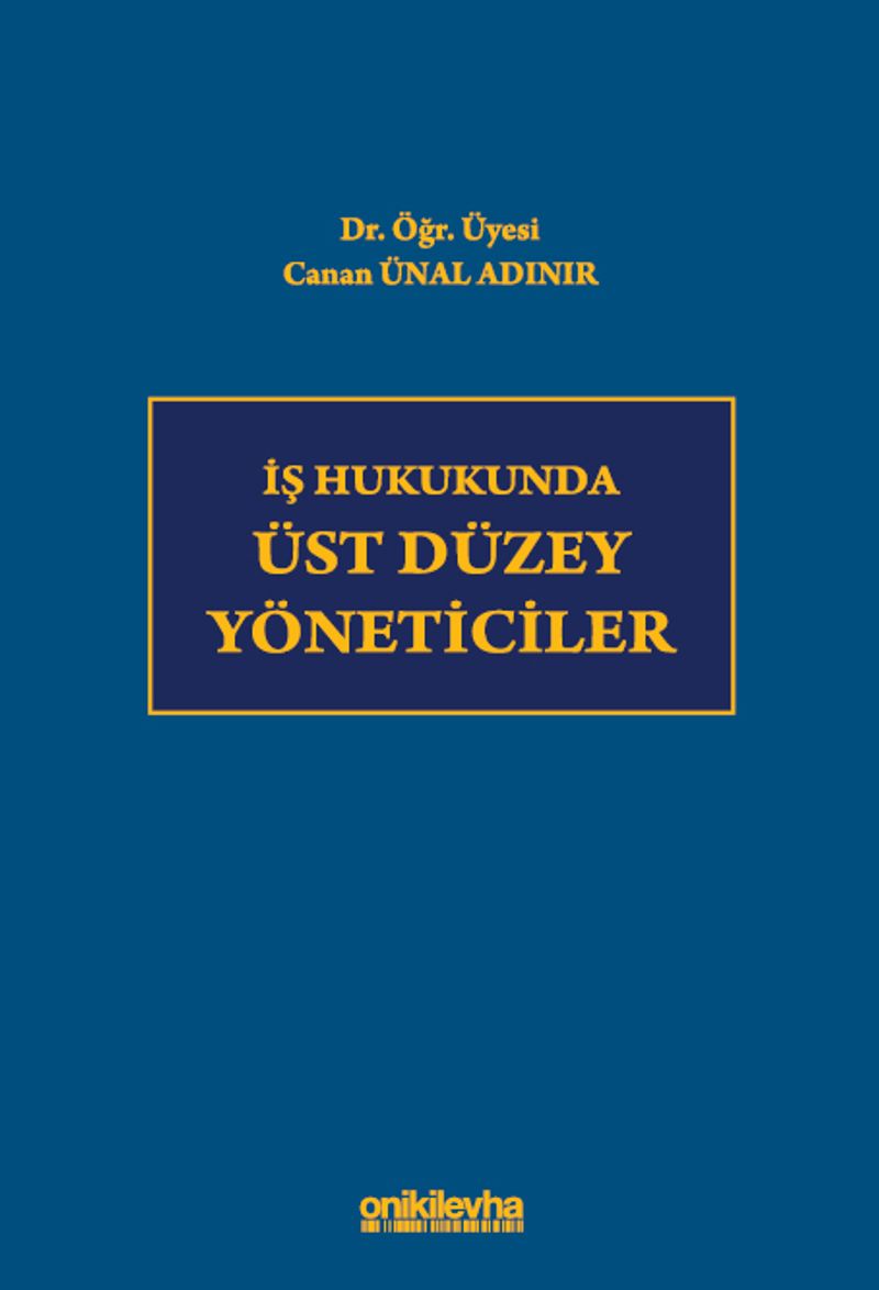 İş Hukukunda Üst Düzey Yöneticiler kitap kapağı