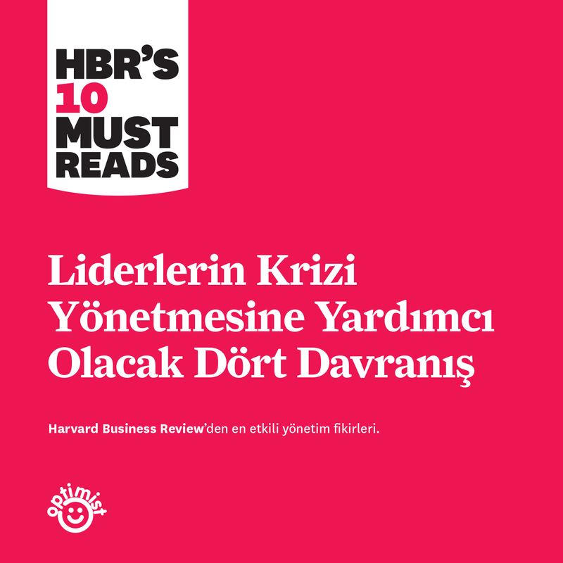 Liderlerin Krizi Yönetmesine Yardımcı Olacak Dört Davranış kitap kapağı
