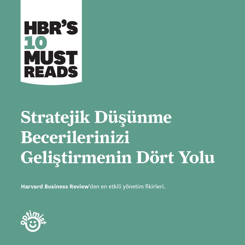 Stratejik Düşünme Becerilerinizi Geliştirmenin Dört Yolu kitap kapağı
