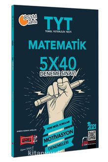 2021 TYT Matematik 5x40 Motivasyon Deneme Sınavı kitap kapağı