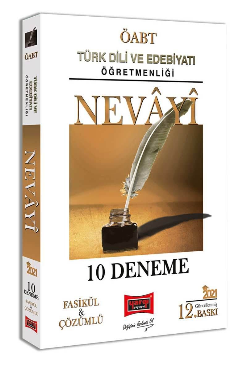 2021 ÖABT NEVAYİ Türk Dili ve Edebiyatı Öğretmenliği Çözümlü 10 Fasikül Deneme kitap kapağı