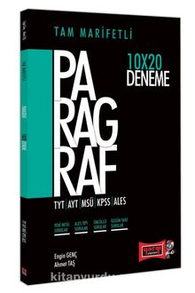 TYT AYT MSÜ KPSS ALES İçin Tam Marifetli Paragraf 10x20 Deneme kitap kapağı