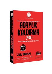 MEB Adaylık Kaldırma (AKS) Sınavlarına Hazırlık Kılavuzu Soru Bankası kitap kapağı