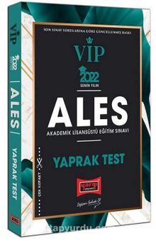 2022 ALES VIP Yaprak Test kitap kapağı