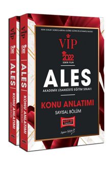 2022 ALES VIP Sayısal ve Sözel Konu Anlatımı Seti ( 2 Kitap) kitap kapağı